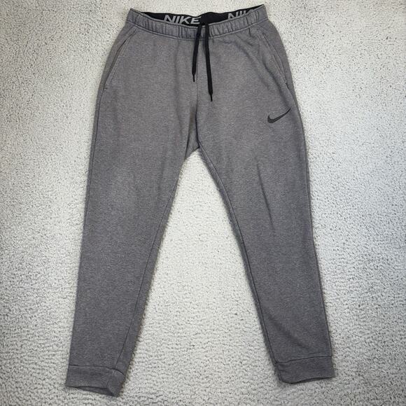 Nike Joggers Men’s Large Dri-Fit Fleece Tapered Training Pants Jogger Sweatpants - Picture 1 of 11
